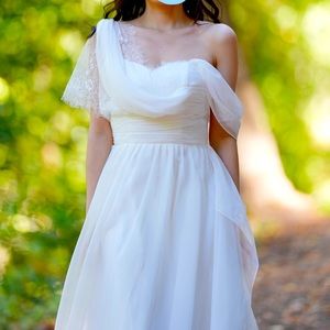 Beautiful white wedding dress
